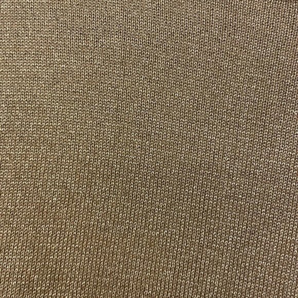 Vintage Patrick Tricot Women's Metallic Gold Sweater Size L. Short Sleeve. - Picture 4 of 6